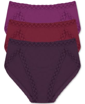 Natori - Bliss 3-Pk. French-Cut Crochet-Trim Brief 152058MP