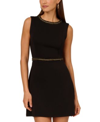 Adrianna by Adrianna Papell - Women's Chain-Knit Mini Dress