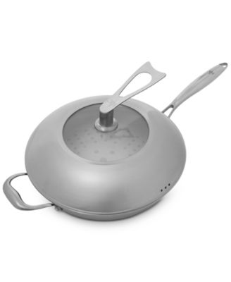 Hell's Kitchen - Ceramic Hybrid Nonstick 12" Wok & Lid