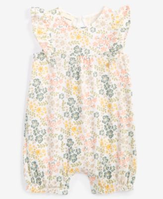 First Impressions - Baby Girls Harvest Blooms Printed Sunsuit