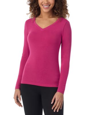 Cuddl Duds - Women's Softwear Stretch V-Neck Top