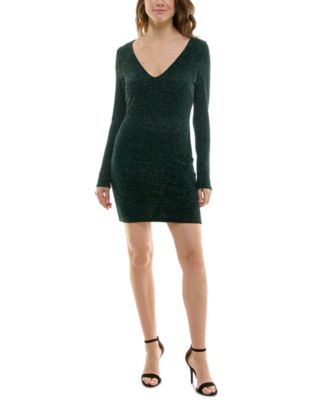 Speechless - Women's Metallic Knit Bodycon Dress
