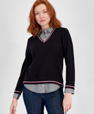 Tommy Hilfiger - Women's Cornell Sweater & Button-Up Shirt