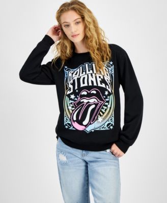 Love Tribe - Juniors' Rolling Stones Crewneck Sweatshirt
