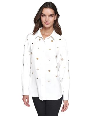 KARL LAGERFELD PARIS - Women's Embellished Shirt