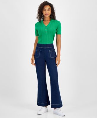 Nautica Jeans - Women's High-Rise Pull-On Flare Jeans