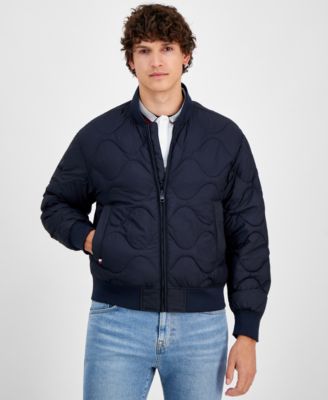Tommy Hilfiger - Men's Quilted Water-Repellent Bomber Jacket