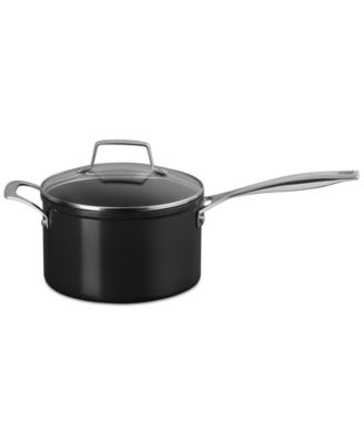 Le Creuset - Essential Non-Stick Ceramic Saucepan with Glass Lid, 4-Quarts