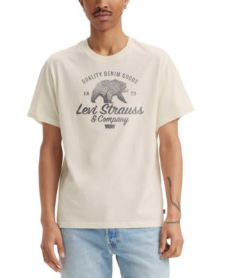 Levi's - Men's Relaxed Fit Short Sleeve Crewneck Grizzly Graphic T-Shirt