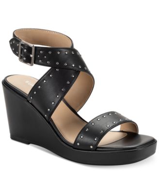 Sun + Stone - Women's Emiee Stud Wedge Sandals