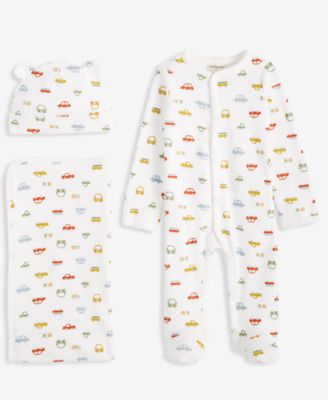 First Impressions - Baby Boys 3-Pc. Elephant-Print Gift Set