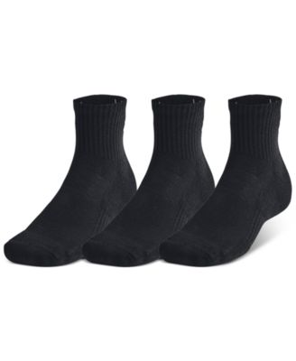 Under Armour - Men's Training Cotton 3-Pk. Moisture-Wicking Quarter Socks