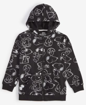 Epic Threads - Little & Big Boys Snoopy-Print Zip-Up Hoodie