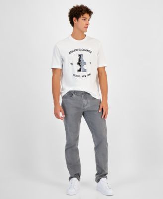 A|X Armani Exchange - Men's Slim Fit Light Wash Stretch Jeans