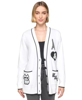 KARL LAGERFELD PARIS - Women's Varsity Cardigan