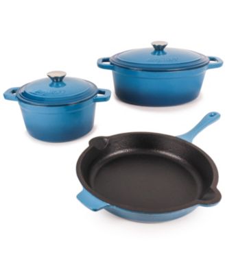 BergHOFF - Neo Cast Iron 5pc Set: : 3 & 5 Qt & F/P. Blue