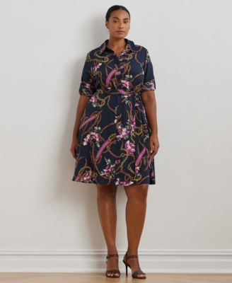 Lauren Ralph Lauren - Plus Size Printed Shirtdress