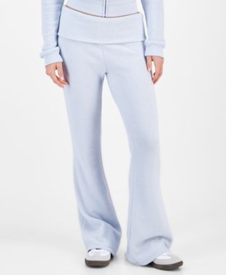 Grayson Threads, The Label - Juniors' Waffle-Knit Fold-Over Pants