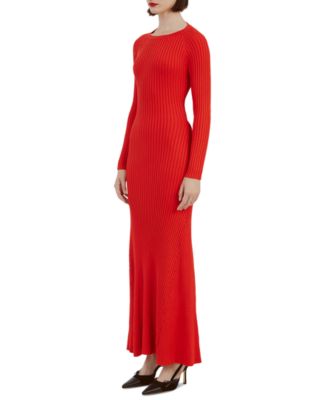 Bardot - Women's Amaro Open-Back Knit Maxi Dress