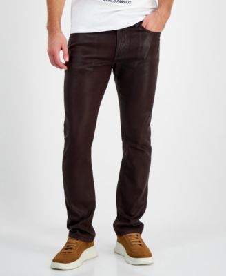 GUESS - Men's Mateo Coated Straight-Fit Jeans