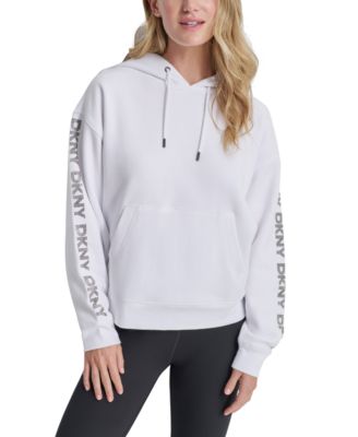 DKNY - Women's Rhinestone Logo Hooded Sweatshirt