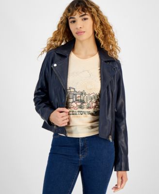 Lucky Brand - Women's Leather Moto Jacket
