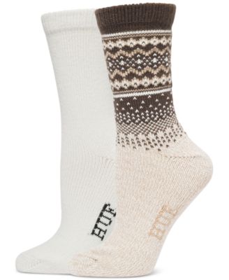 Hue - Women's Geo Fair Isle Boot Socks, Pack of 2