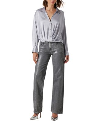 ASTR the Label - Women's Sebio Embellished Long-Sleeve Top