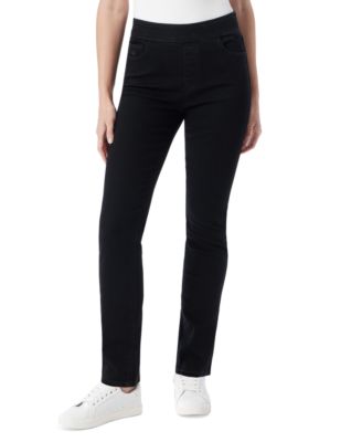 Gloria Vanderbilt - Women's Amanda High-Rise Straight Pull-On Jeans
