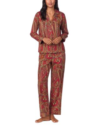 Lauren Ralph Lauren - Women's Long-Sleeve Paisley Pajama Set