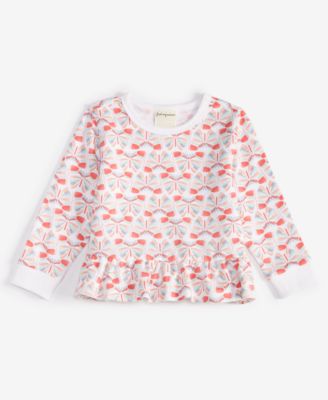 First Impressions - Baby Girls Long-Sleeve Butterfly Love Printed Sweatshirt