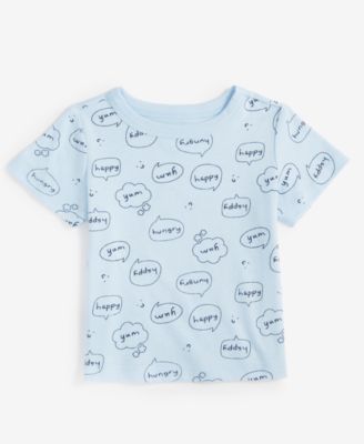 First Impressions - Baby Boys Short-Sleeve Word Bubble Printed T-Shirt