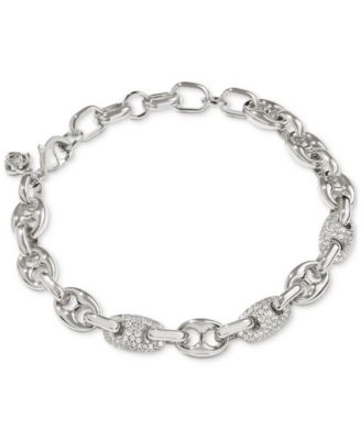 Kendra Scott - Rhodium-Plated Pav&eacute; Link Flex Bracelet