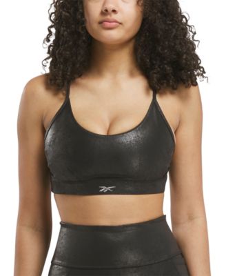 Reebok - Women's Lux Faux Leather Sports Bra