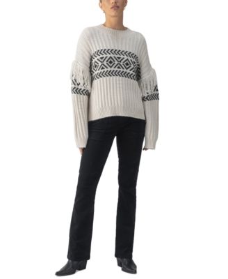 Sanctuary - Women's Artisan Fringe-Trim Sweater