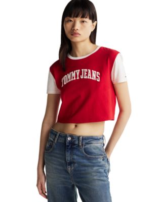 Tommy Jeans - Women's Cropped Varsity T-Shirt