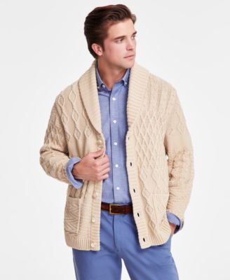 Club Room - Men's Patchwork Cardigan