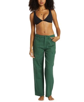 Billabong - Juniors' Leia High-Rise Cotton Cargo Jeans