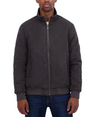 Nautica - Men's Quilted Faux-Suede Bomber Jacket