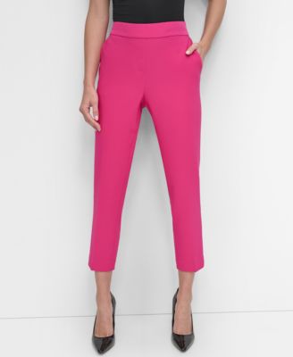 DKNY - Women's Elastic-Back Pull-On Ankle Pants
