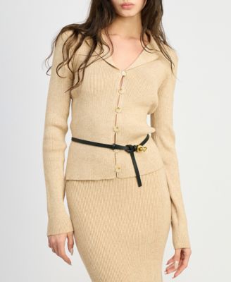 En Saison - Women's Gweneth Knit Button-Front Cardigan
