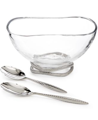 Nambé - Glass Salad Bowl & Servers