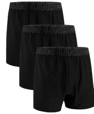 Under Armour - Men's 3-Pk. Solid Performance Tech Mesh 6" Boxers