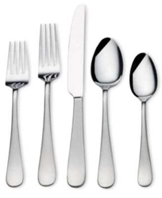 Mikasa - Gourmet Basics 18/0 Stainless Steel 20-Pc. Satin Symmetry Flatware Set