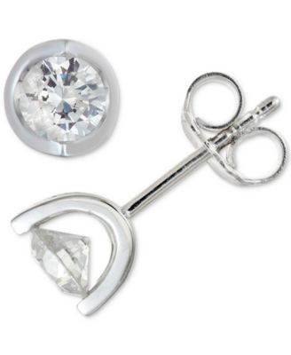 Macy's - Diamond Tension Stud Earrings (1 ct. t.w.)