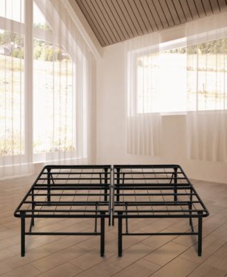 Boyd - 14 in. Queen Black Platform Metal Bed Frame with Under-Bed Storage