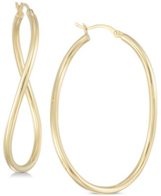Simone I. Smith - Wavy Hoop Earrings in 18k Gold over Sterling Silver or Sterling Silver