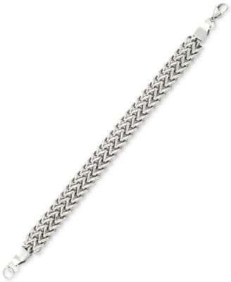 LEGACY for MEN by Simone I. Smith - Mesh Link Bracelet in Stainless Steel