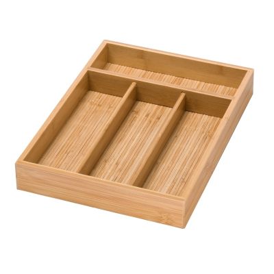 Honey Can Do - Bamboo 4 Compartment Utensil Tray