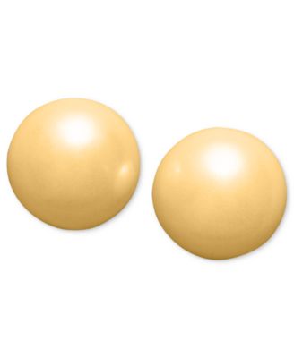 Charter Club - Silver-Tone Imitation Pearl (6mm) Stud Earrings